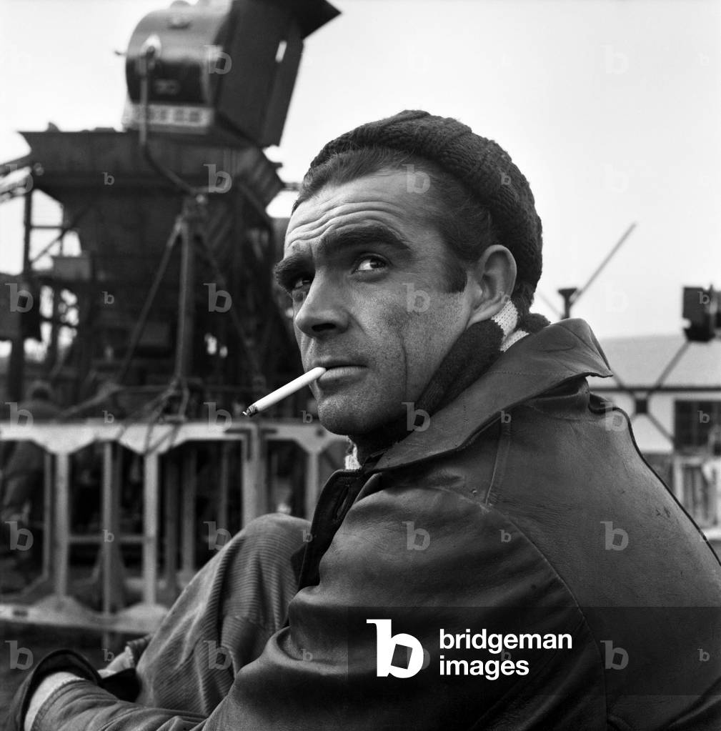 Sean Connery on the set of the film 