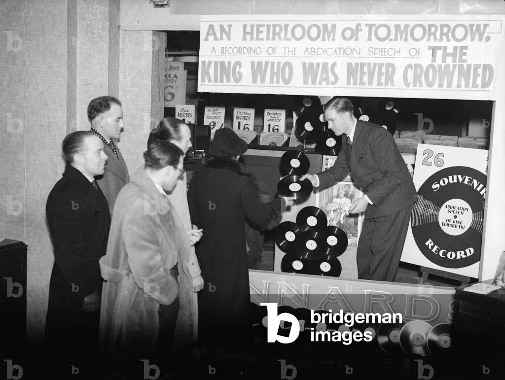 King Edward VIII Abdication Crisis, December 1936 (b/w photo)