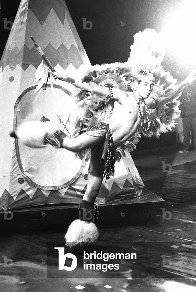 Village People pop band Red Indian, 22/04/1979 (b/w photo)