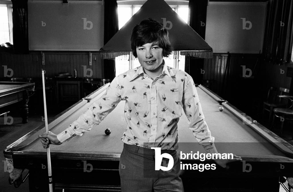 John Parrott, Snooker Player, 15th April 1978 (b/w photo)
