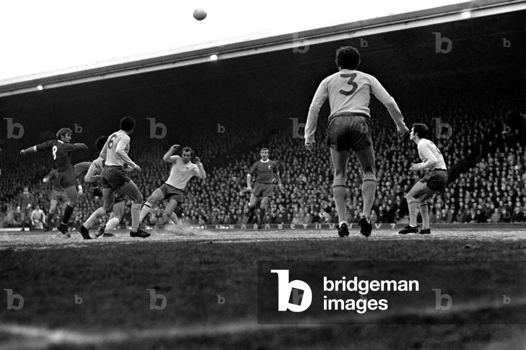 Sport: Football: Liverpool v Arsenal. December 1969 (photo)