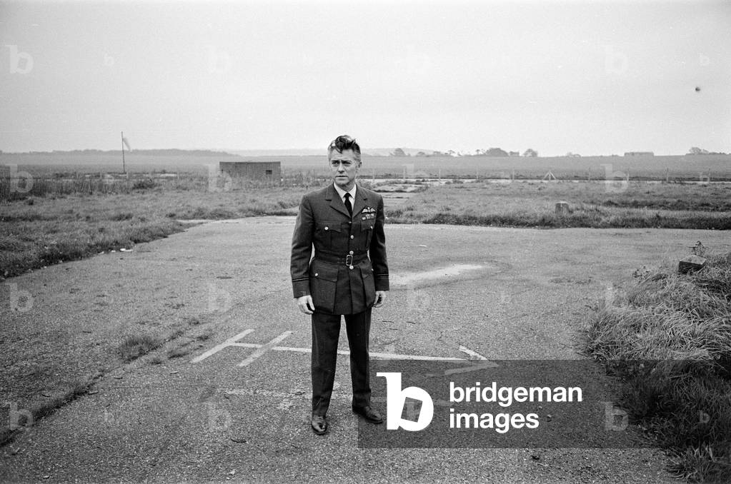 Richard Todd actor on location in Folkestone 7th November 1968 (b/w photo)