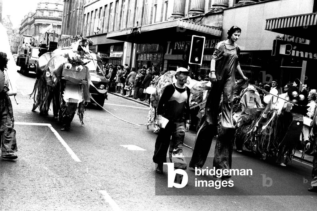 The Lord Mayor of Newcastle's parade in the city centre, 23rd June 1979 (b/w photo)