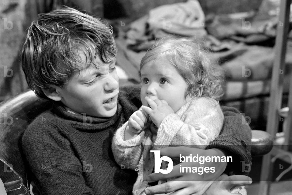 12 year old Michael Reynolds and 8 month old Claire Lewis were stealing the limelight on the set of BBC TV's 