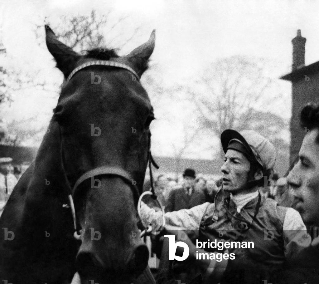 Jockey Lester Piggott, c. 1958 (b/w photo)