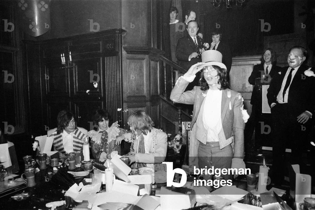 The Rolling Stones launch their Beggars Banquet album at the Elizabethan Room, Gore Hotel, 190 Queensgate on 5 December 1968.