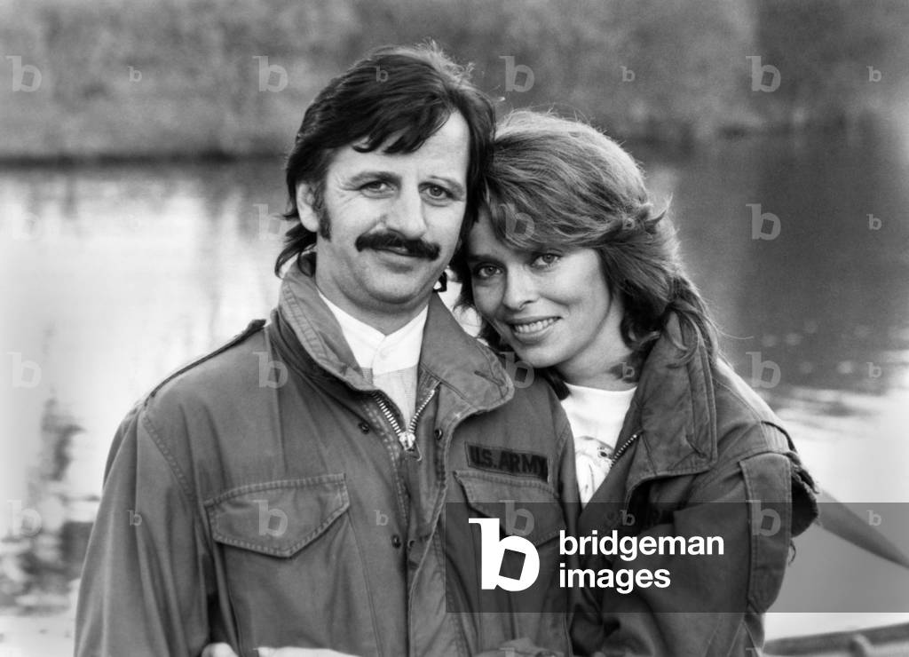 After two years in the pop wilderness, Ringo Starr has brought his music and his American wife Barbara home to Britain, for good. The ex-Beatle's 17th century mansion in Ascot is packed with memories. John Lennon and Yoko Ono lived here until they went to America. And when they moved out, Ringo and his first wife Maureen moved in for a while. Now he's here with actress Barbara Bach and her two children from a previous marriage. The usually mournful Ringo with his wife Barbara Bach. November 1981 P017277