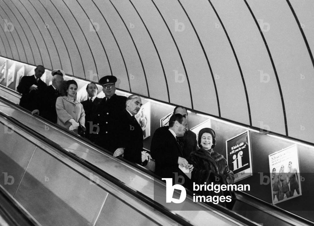 The Queen opening the Victoria Line, London.
10th March 1969.