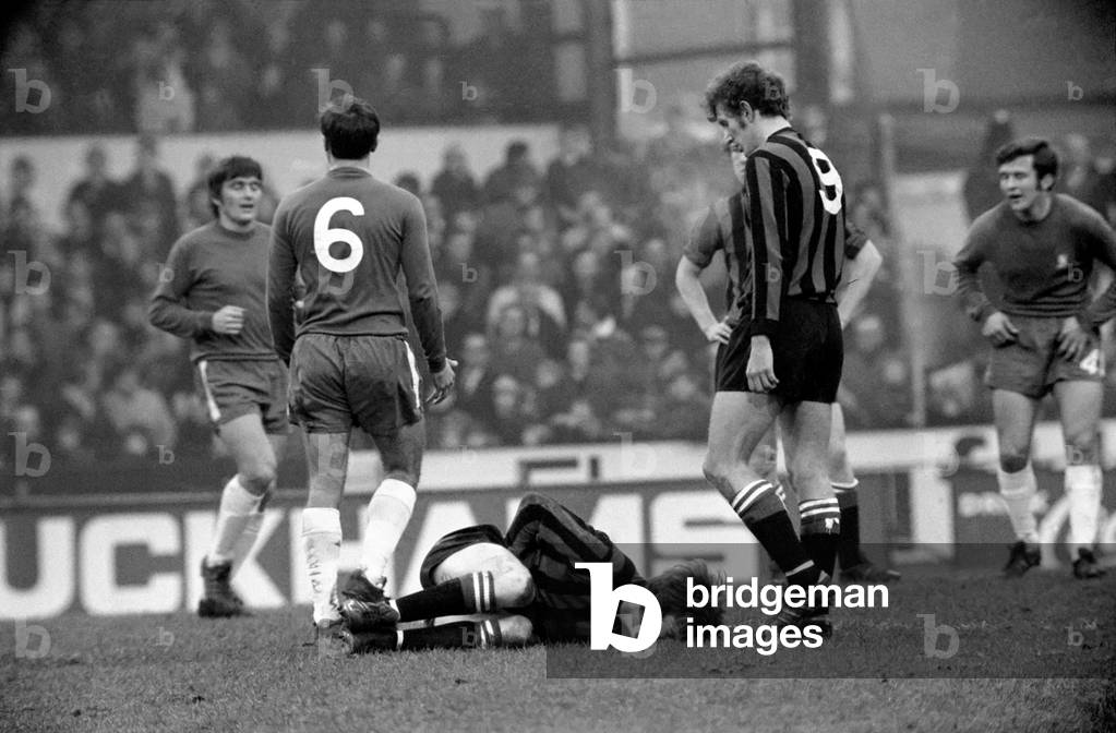 English Leaque Division One Football 1969/70 Season Chelsea v Manchester City. The final score was a three one victory to Chelsea. December 1969 (photo)