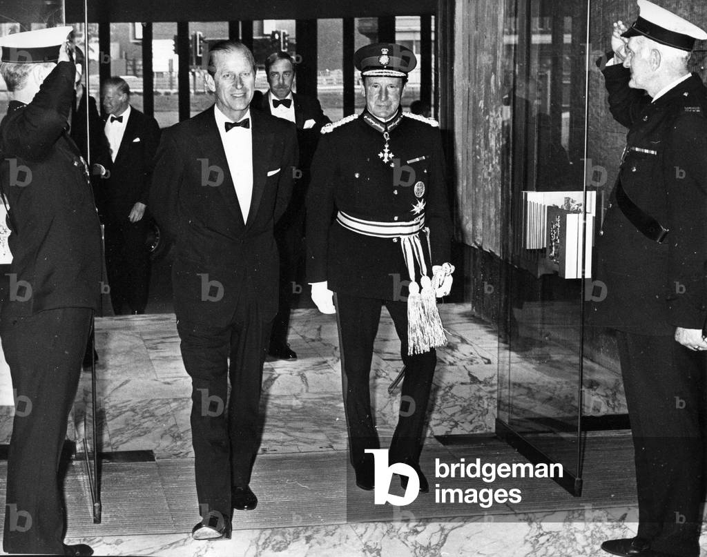Prince Philip, Duke of Edinburgh, at the Variety Club Ball in Newcastle, 19/05/1976