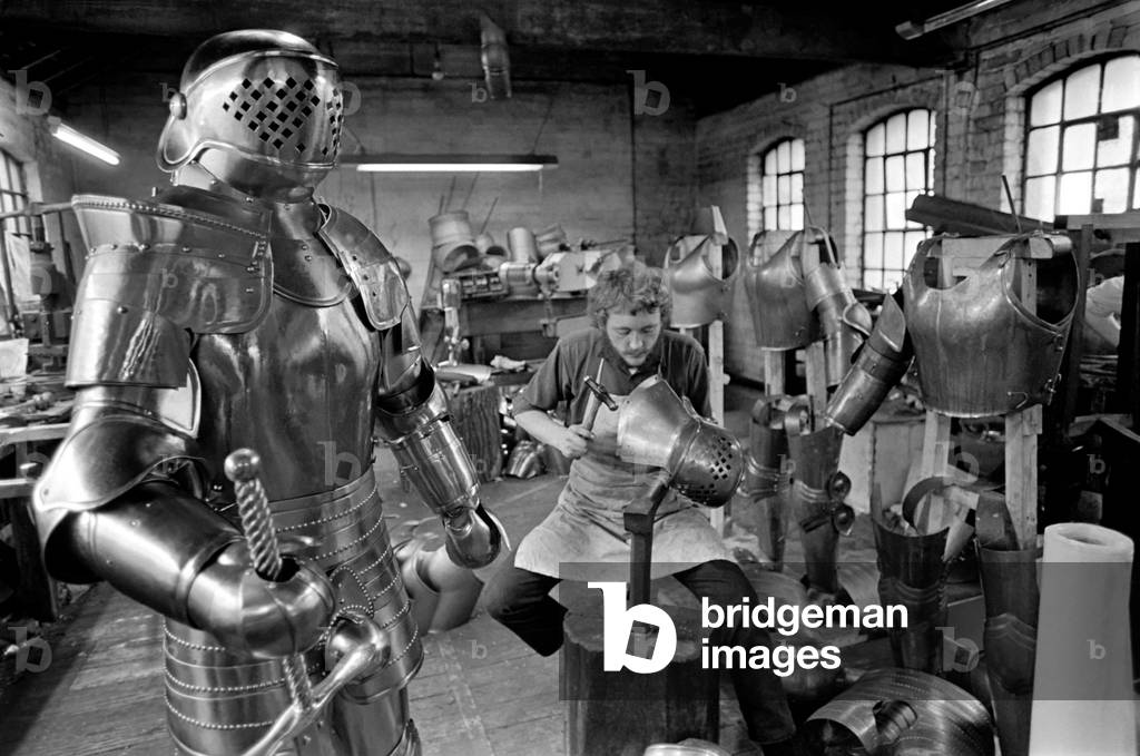A Birmingham firm, a few months ago, started production on a new line which is now flourishing. The firm a metal products firm founded in Birmingham 100 years ago, is making replicas of a suit of armour, one of the first made for Henry VIII. 
December 1969