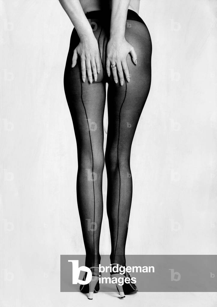 Chris Maxey's legs in tights. March 1976 P018448