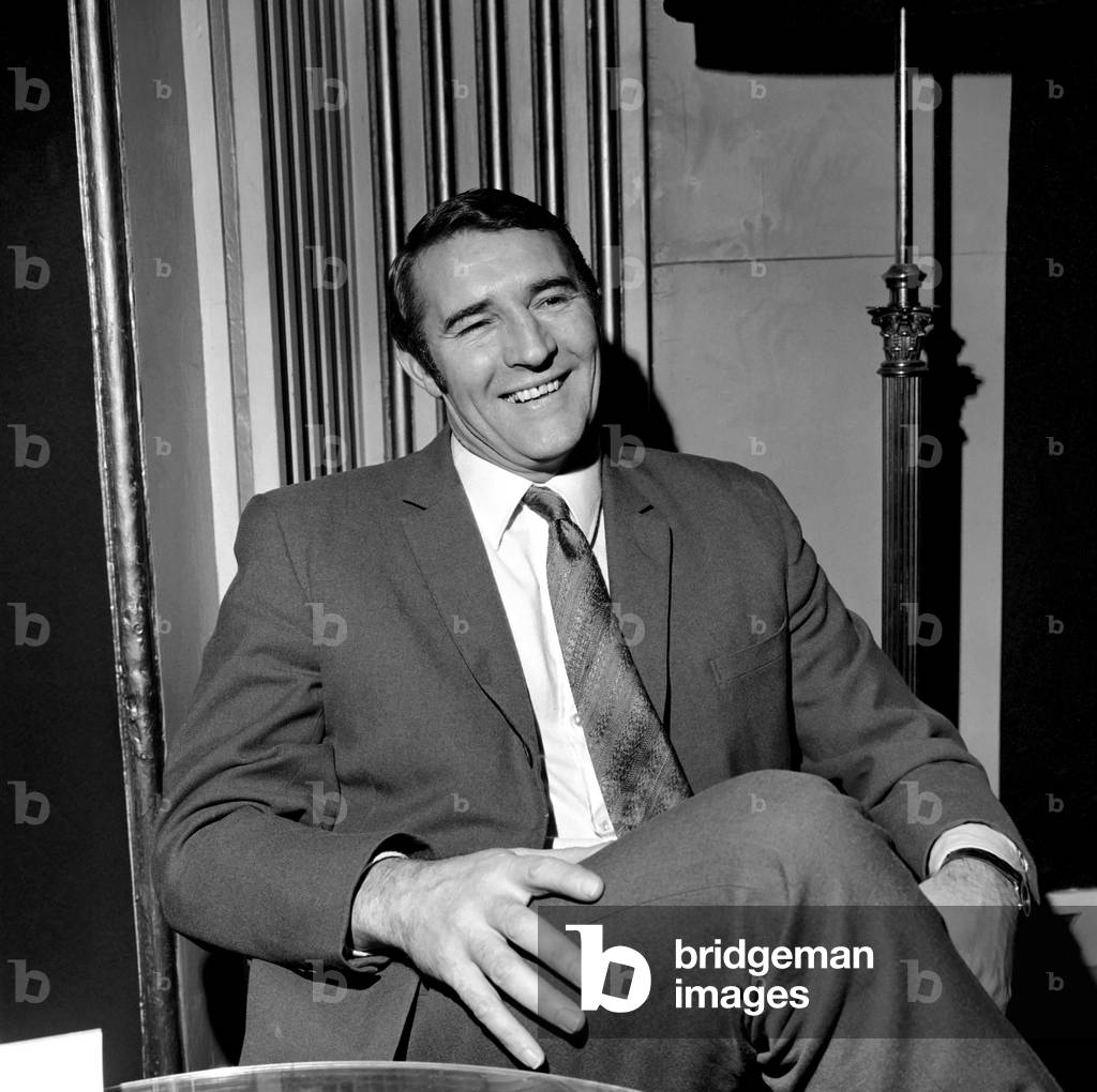 Sport: Football. Malcolm Allison Assistant Manager for Manchester City at the Waldorf Hotel last night (Fri) Manchester City play Chelsea. December 1969 (photo)