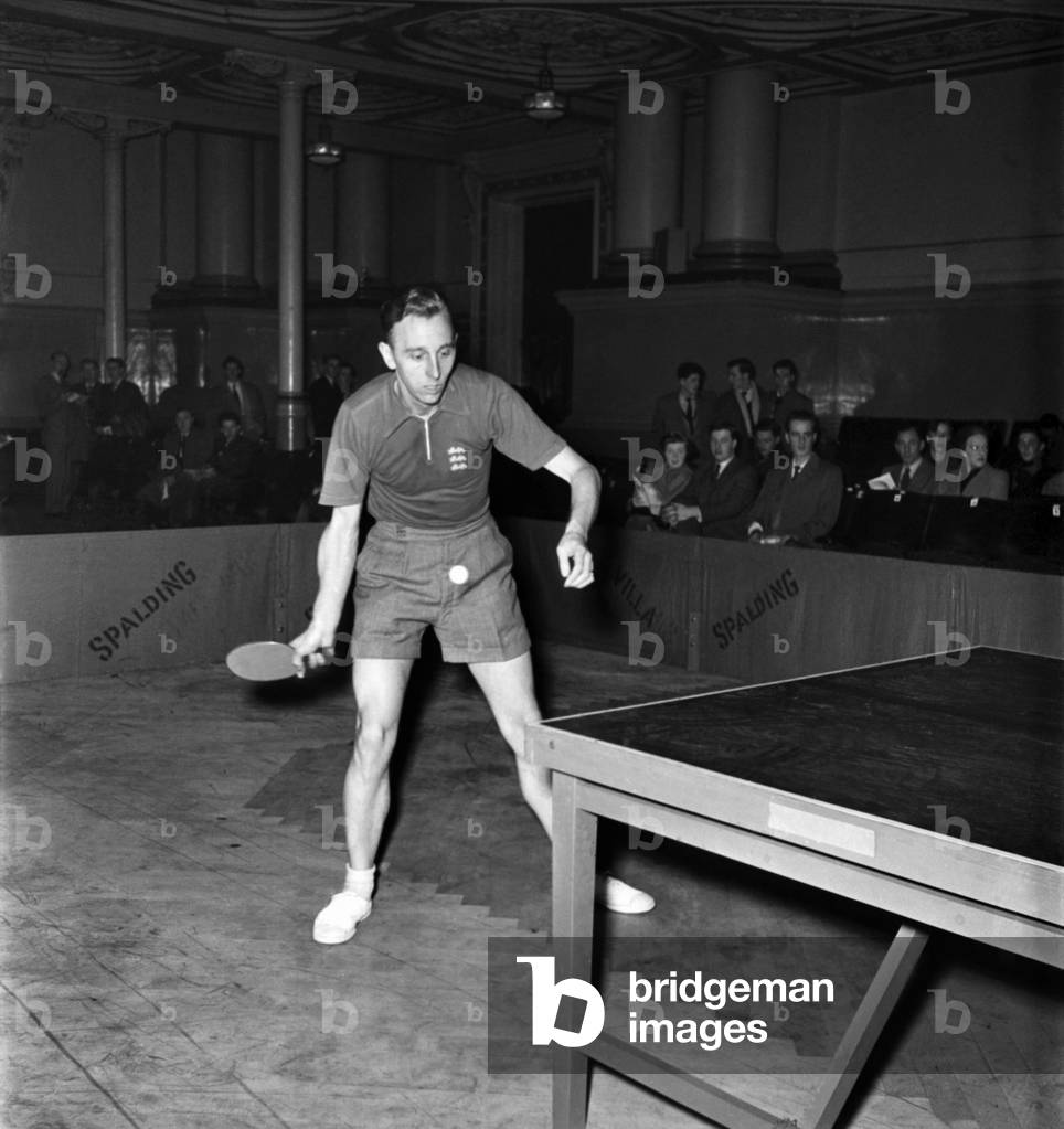 Sport: Table Tennis Championship: Johny Leach of England. November 1953