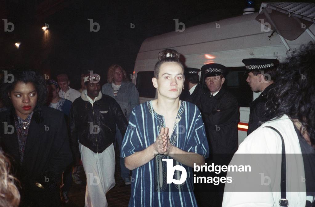 Acid House music fans gather for a party. 10th November 1988 (photo)
