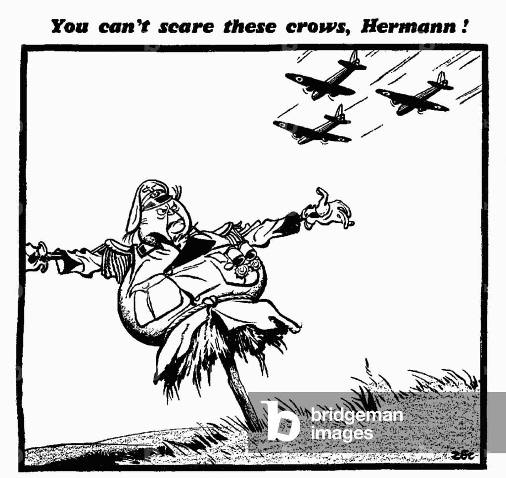 You can't scare these crows, Hermann! 23rd September 1940 (b/w photo)
