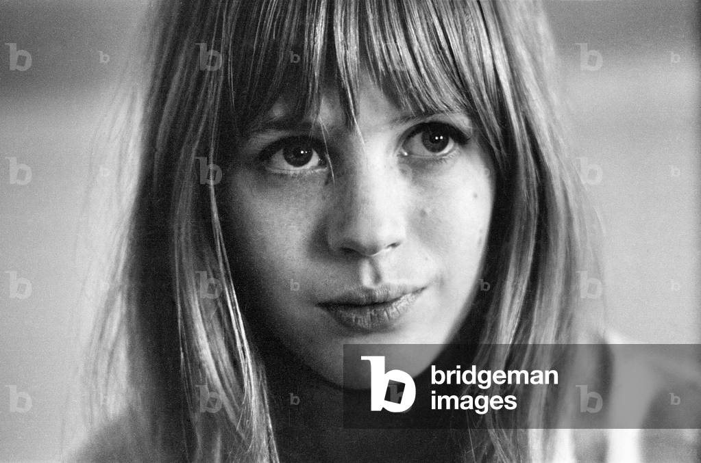 Marianne Faithfull poses for portraits. 3rd January 1965 (b/w photo)