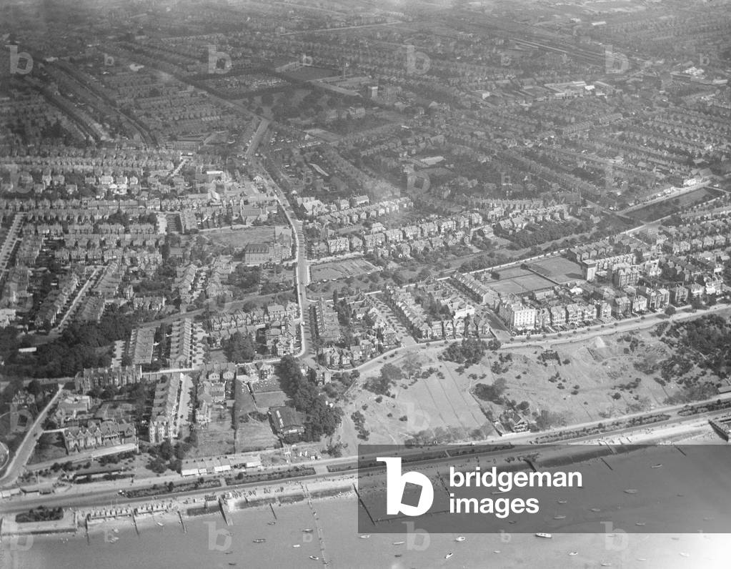 Aerial view of Westcliff-on-Sea. Circa 1926