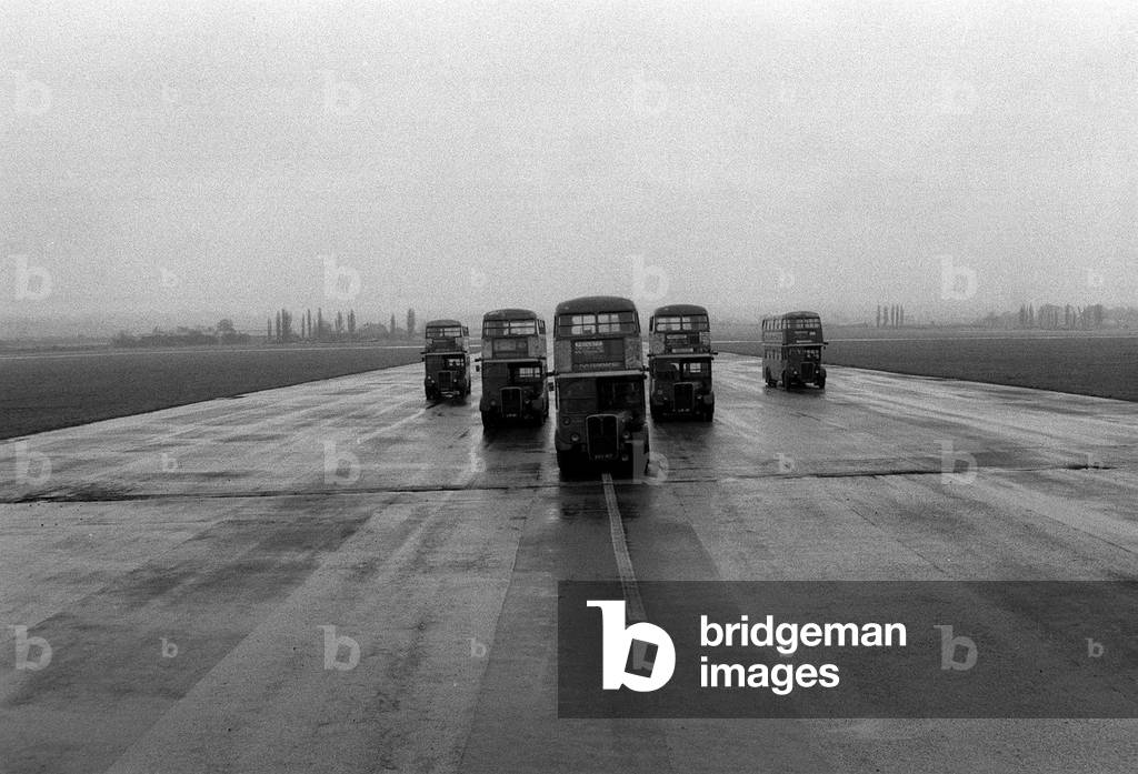 Red Arrow Double Decker Bus, June 1979 (b/w photo)