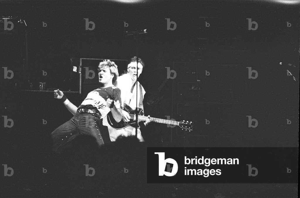 Duran Duran in Concert, Apollo Theatre, Manchester, 7th December 1983 (b/w photo)