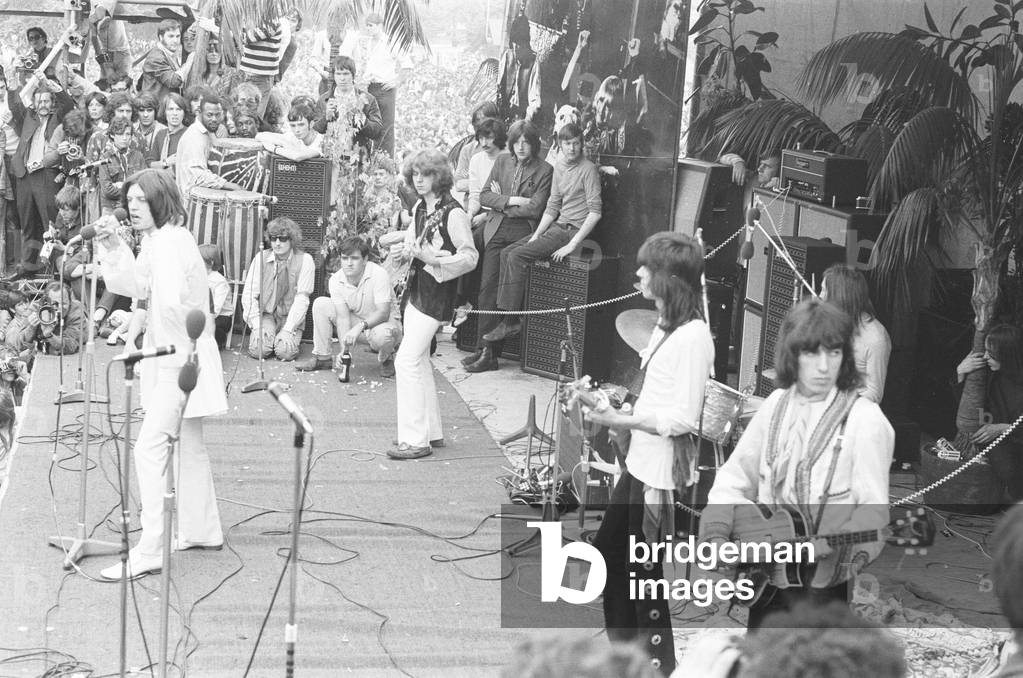 Rolling Stones Hyde Park concert 5th July 1969 (b/w photo)