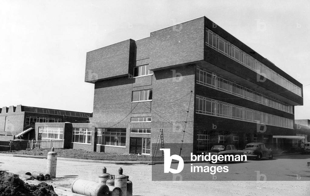 It is 'all systems go' for Coventry's newest technical college, the £1 million complex of buildings of the Tile Hill College, Tile Hill Lane. 9th June 1969 (b/w photo)