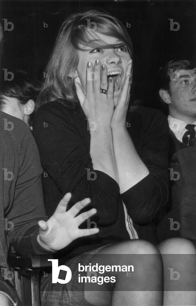 The Beatles, Fans at the Manchester Apollo, Manchester, 20th November 1963.