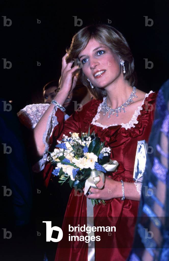 Princess Diana of Wales at the Barbican Arts Centre, London
March 1982