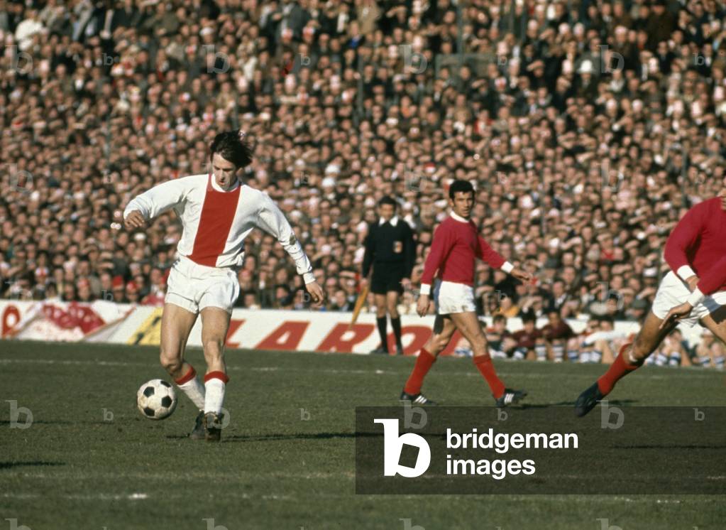 Johan Cruyff of Ajax of Amsterdam in actionFebruary 1972 (photo)