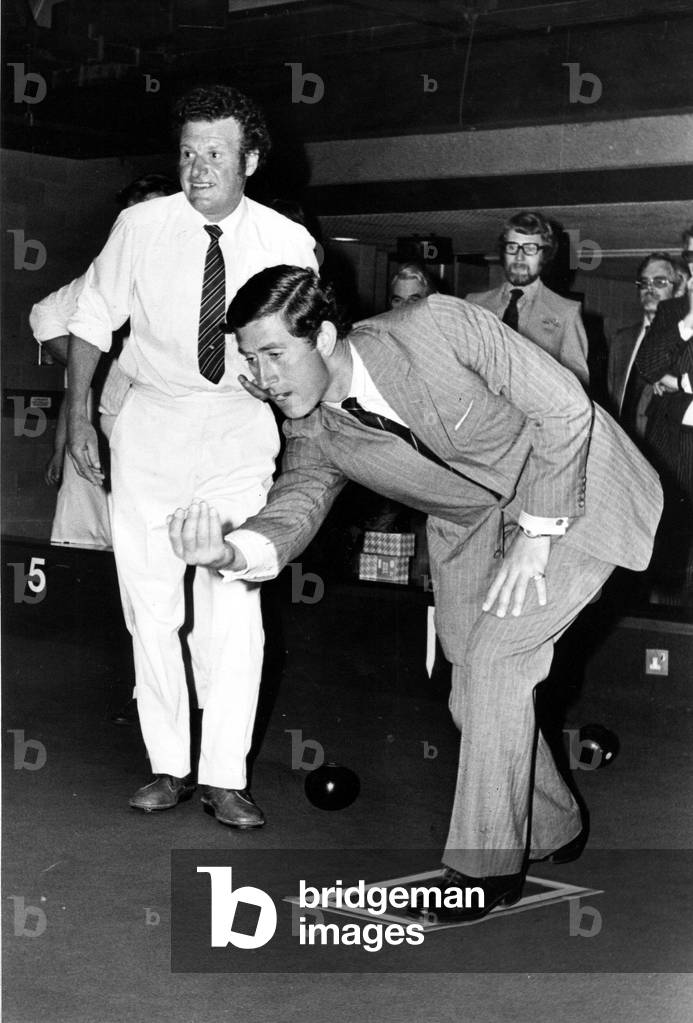 Prince Charles, The Prince of Wales during his visit to the North East, 31 May 1978 (b/w photo)