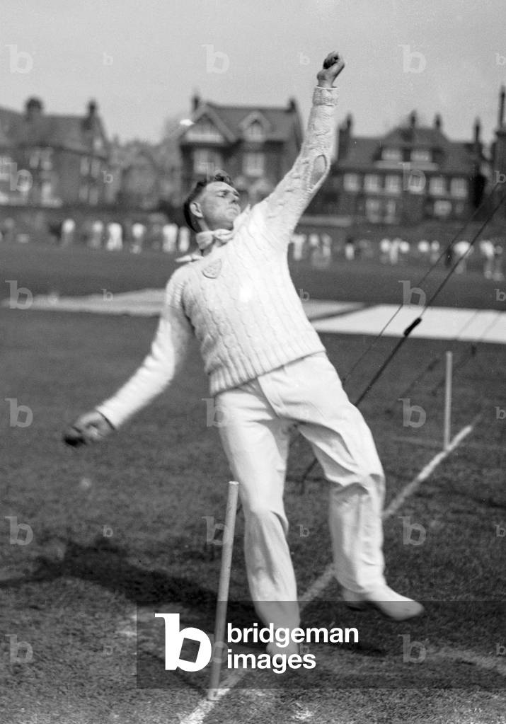 Sussex cricketer George Pearce c.1935 (b/w photo)