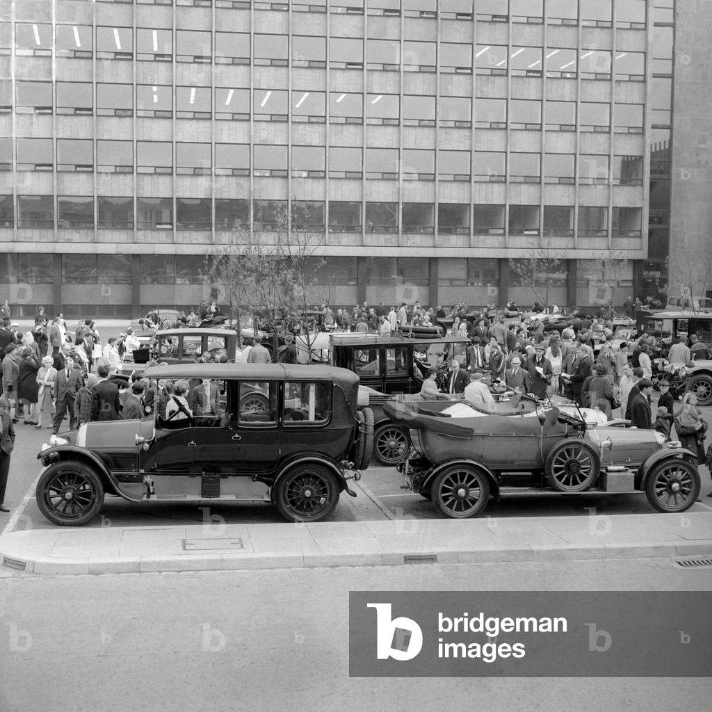 The opening of John Dobson street in Newcastle on Wednesday, May 6, 1970 (b/w photo)