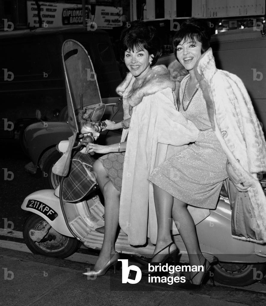 American singers The Barry Sisters consisting of Claire and Merna Barry, who a re appearing in 