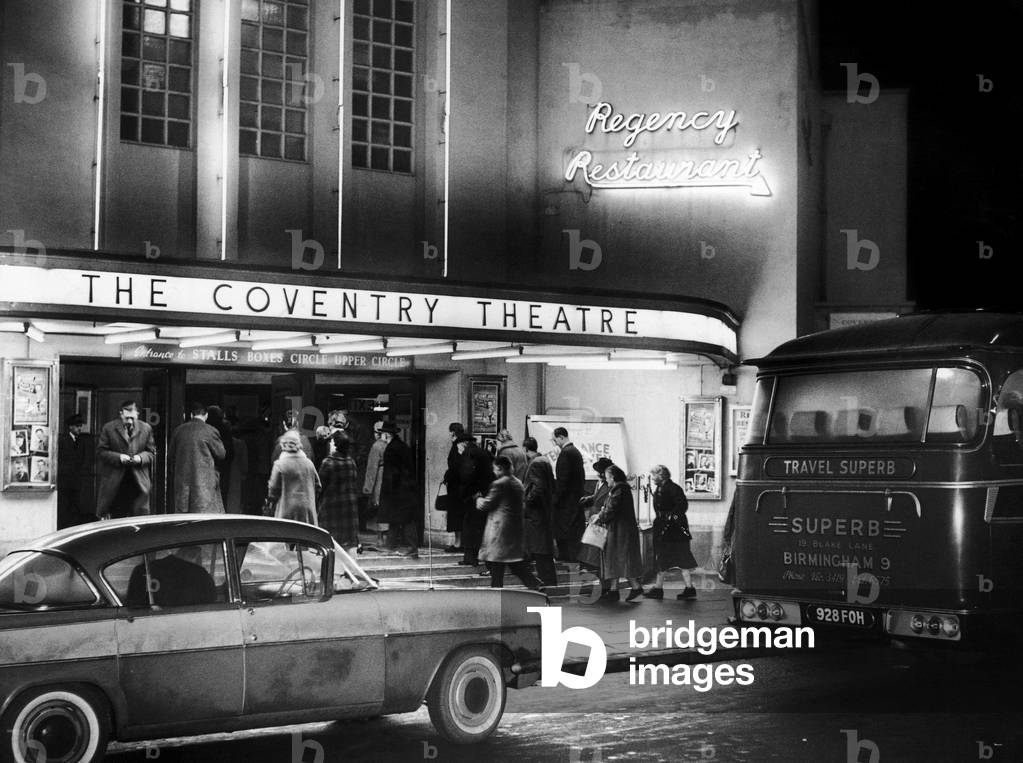 The Coventry Theatre Hales Street, Coventry 28th January 1963 (b/w photo)