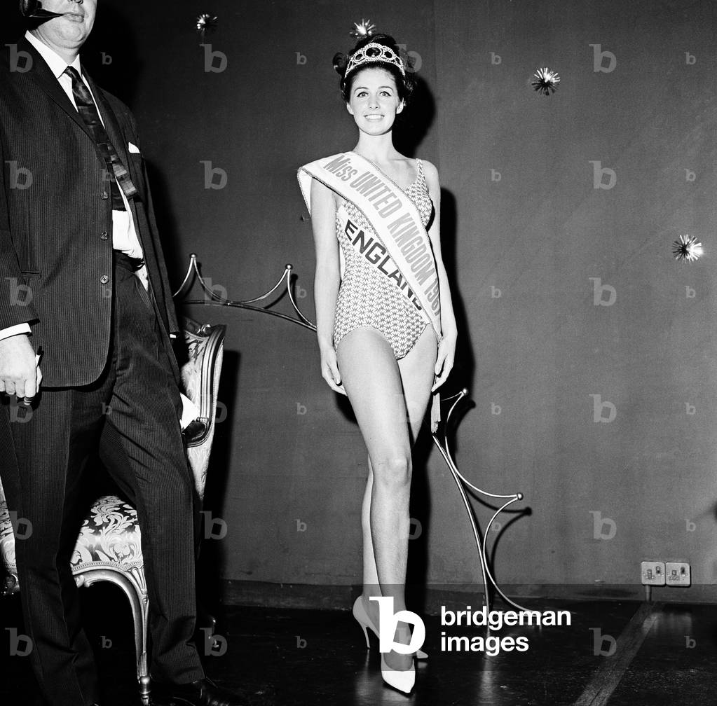 Jennifer Gurley wins title of Miss UK at Blackpool. She is a fshion model and already Miss England. 22nd of August, 1967.Jennifer Gurley wins title of Miss UK at Blackpool. She is a fshion model and already Miss England. 22nd of August, 1967 (b/w photo)