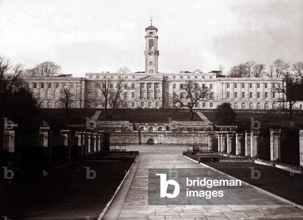 Nottingham College University, 1937 (b/w photo)