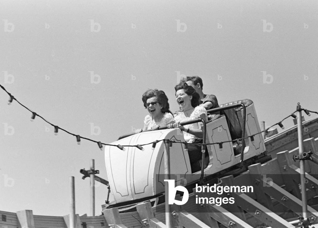 Holiday scenes in Brighton, East Sussex on the Whitsun bank holiday. 15th May 1964 (b/w photo)