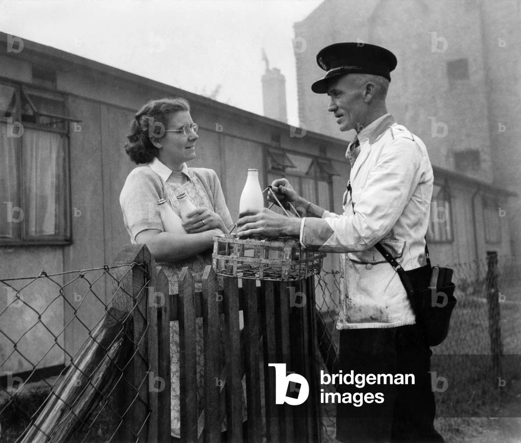 Mrs. Bushaway and her husband get one quart of milk per week, but the children are allowed a pint each day. In Britain, first consideration in everything is always given to the children.
