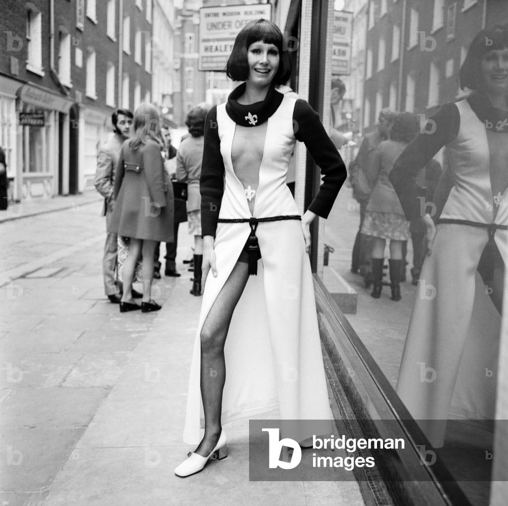 St. Honore a division of Shubette one of the largest dress companies in the UK, has been contracted to produce a collection of dresses and trouser outfits to be sold in the Japanese market. 
The see-through 