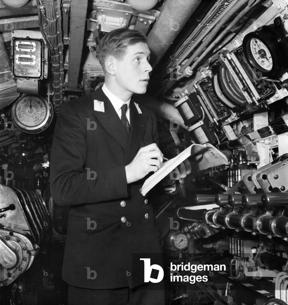 Interior shots from submarine H.M.S Taurus. March 1953 D1100-002