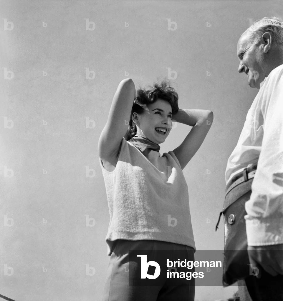 German Film Star Tanya Weber in Venice, Italy. September 1952 C4470