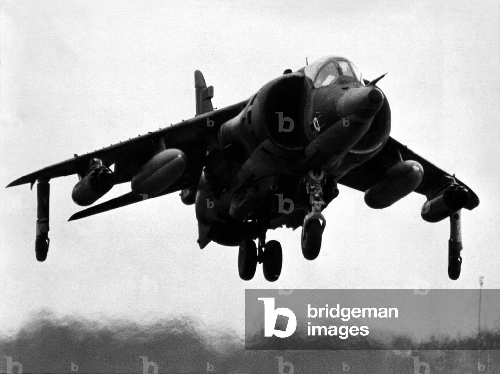 A RAF Hawker Siddeley Harrier GR3 