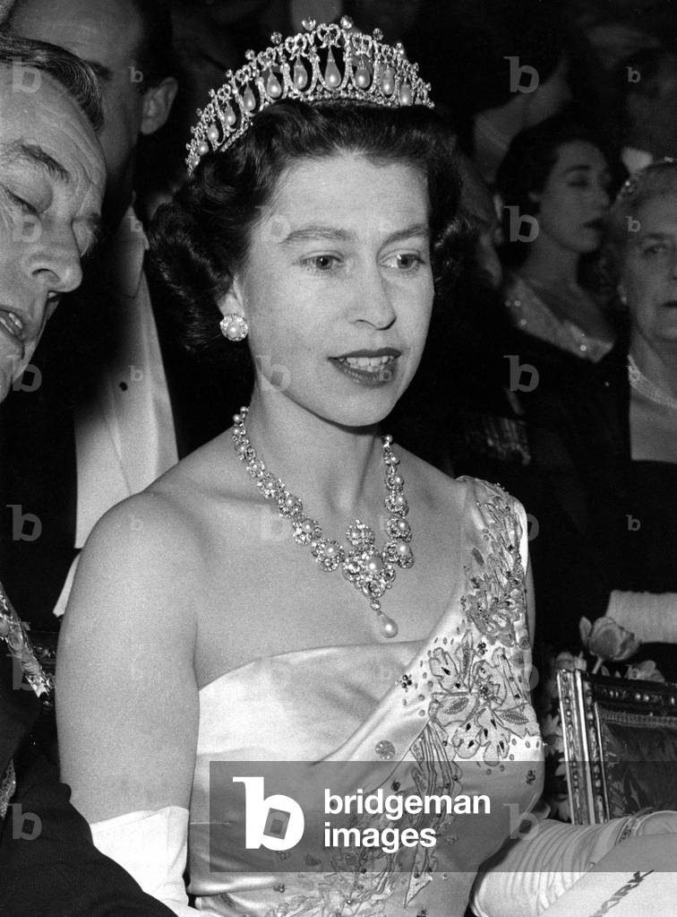 Queen Elizabeth II attends the premiere of the film 