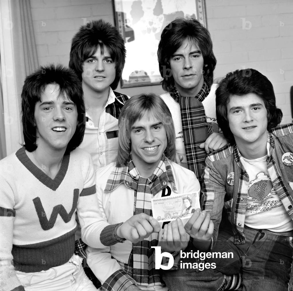 Bay City Rollers pop group. 
March 1975