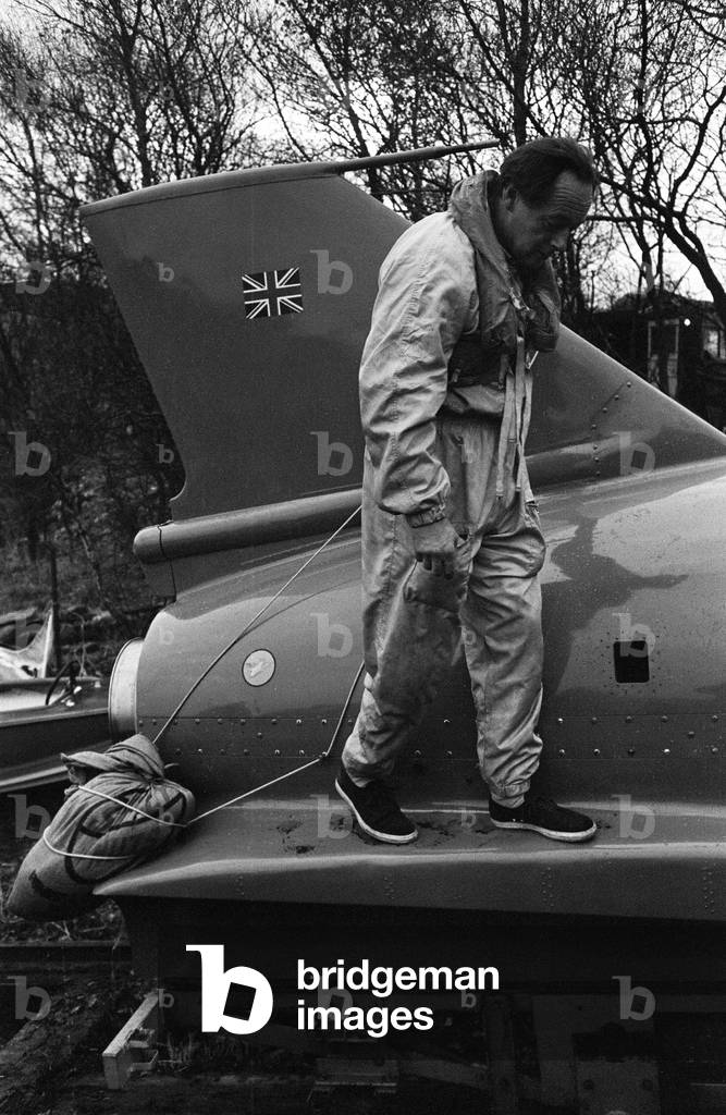 Donald Campbell & Bluebird K7 at Coniston Water, Friday 4th November 1966.