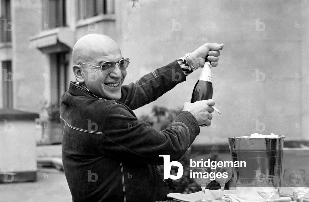 Actor Telly Savalas, February 1975