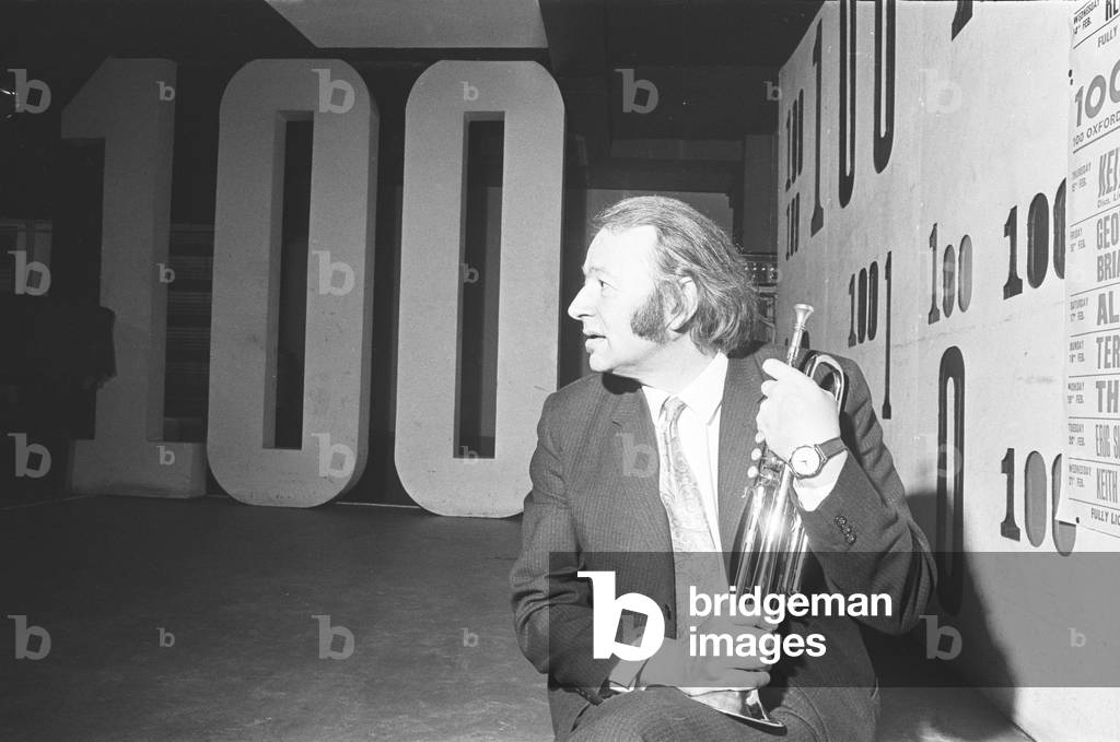 Humphrey Lyttelton Jazz musician seen here at the 100 Club on Oxford Street. 13th February 1965 (b/w photo)