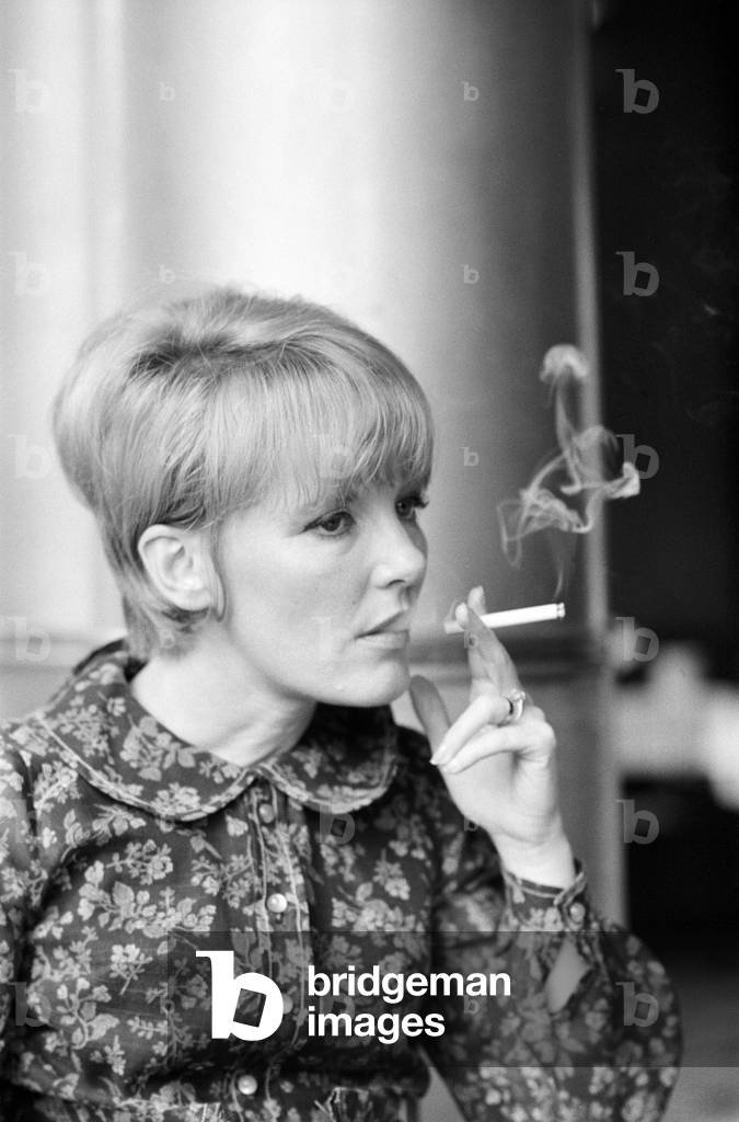Petula Clark appears at a press reception at the Savoy. She is in London to open in the Savoy Caberet Show. 6th June 1966.