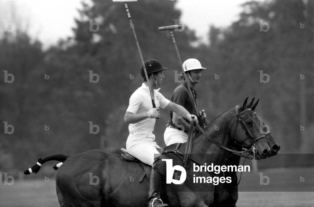 Prince Charles playing polo, June 1977