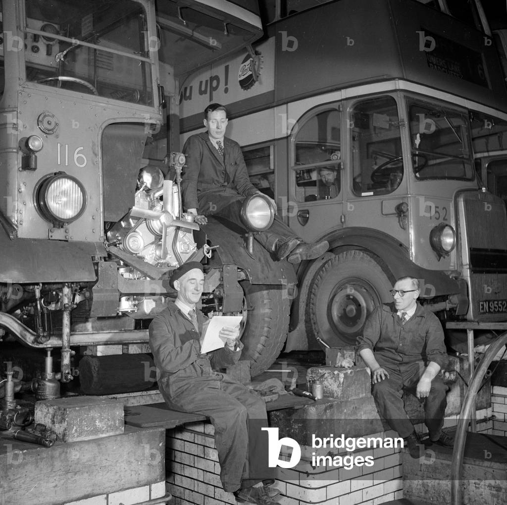 London Transport mechanics, c.1957
